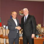Здравко Димитров разговаря с Н.Пр. Сакер Малкауи - Извънреден и пълномощен посланик на Хашемитско Кралство Йордания в Букурещ