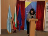 Областният управител Здравко Димитров приветства гостите на първата информационна среща за Българското председателство на Съвета на Европейския съюз
