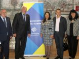 Областният управител Здравко Димитров приветства гостите на първата информационна среща за Българското председателство на Съвета на Европейския съюз