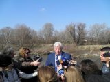 Областният управител Здравко Димитров и министър Нено Димов инспектираха укрепителните дейности  в коритото на река Чая