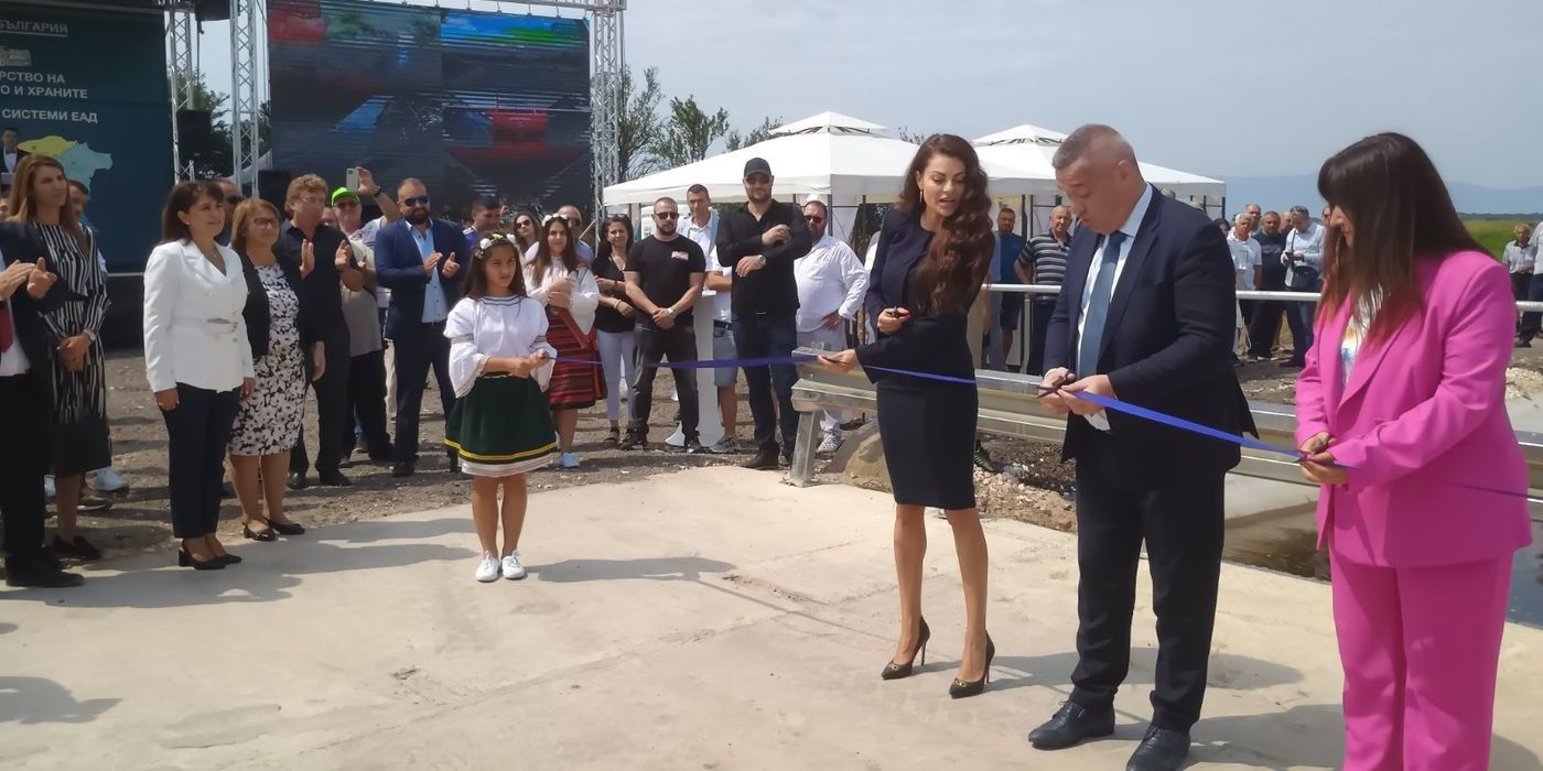 Министър Тахов откри обновен напоителен канал за нуждите на Пловдивска и Пазарджишка област