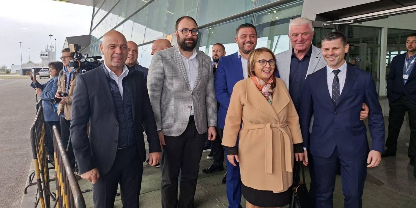 Областният управител участва в официалната церемония по посрещането на първия полет по новата линия Пловдив – Милано
